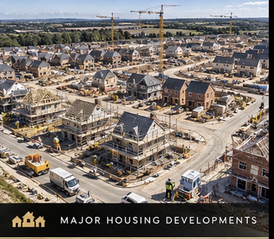 Major housing development under construction