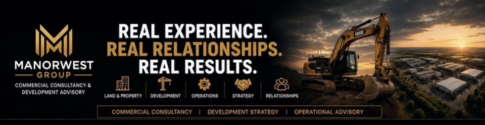 Manorwest Group brand showing real experience, real relationships, real results